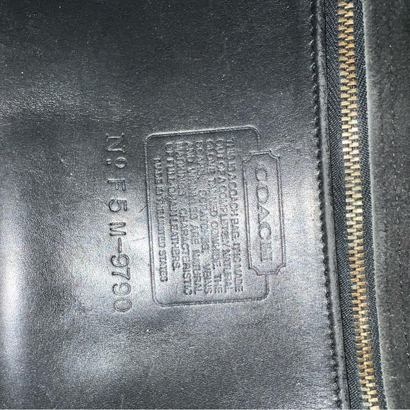 Vintage Coach 9790 Turnlock Shoulder Bag, Black, Genuine Leather, Crossbody - Picture 3 of 9